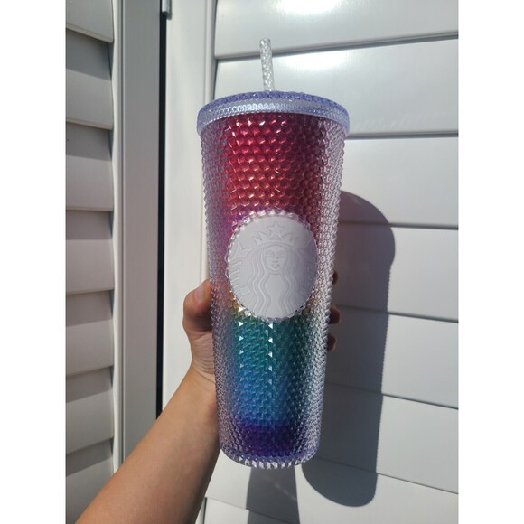 Starbucks Rainbow Studded Venti 24 oz Tumbler Summer 2020 Pride Month NEW - Picture 6 of 6